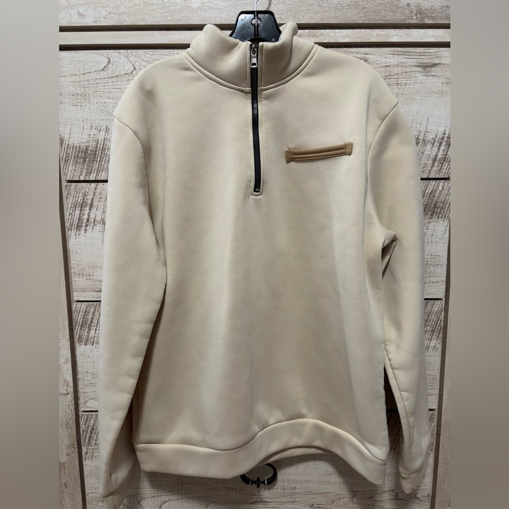 NWOT - super soft
Men’s 1/4 zip - large 
100% polyester